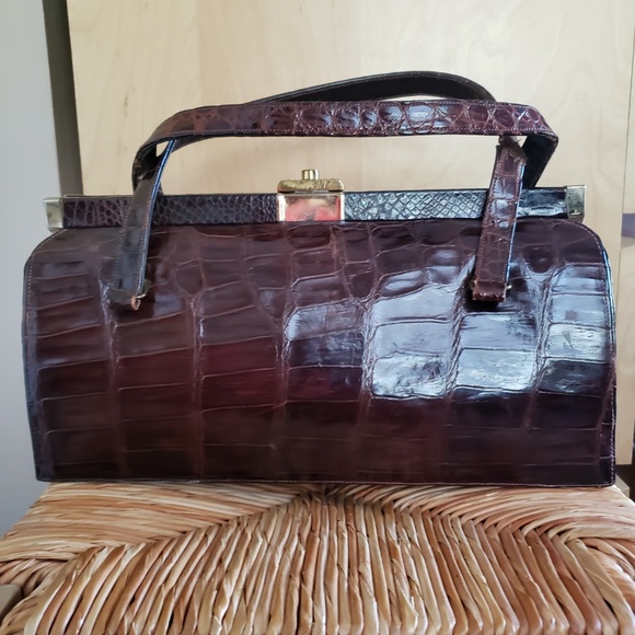 VINTAGE Bellestone Alligator Handbag! - Picture 10 of 14
